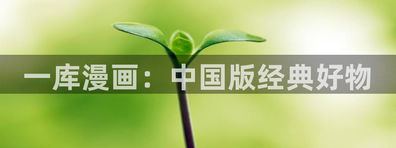 汗汗漫画动漫：一库漫画：中国版经典好物